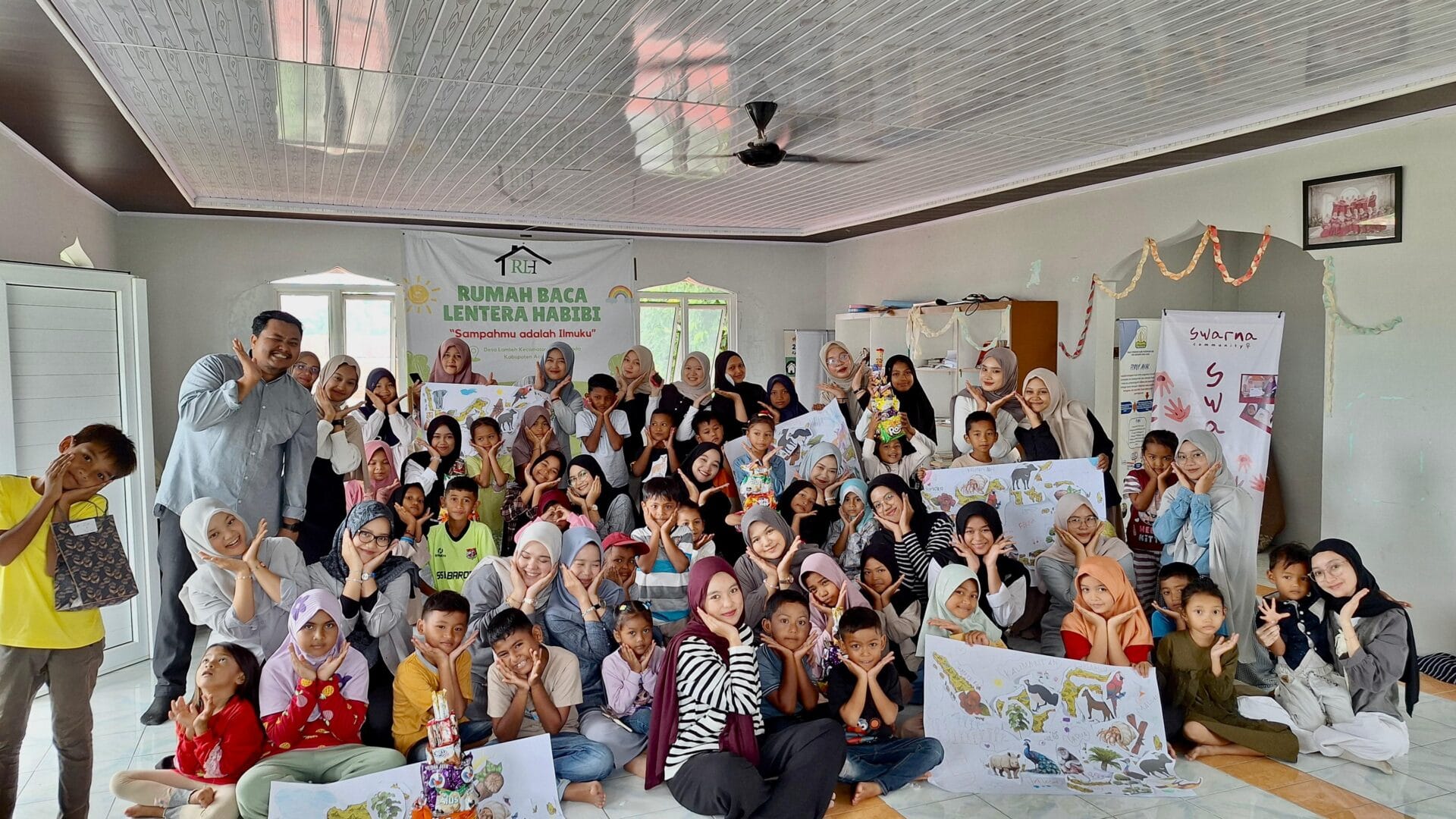 Riuh Gembira Anak Lamteh Belajar Flora dan Fauna Lewat Kolase