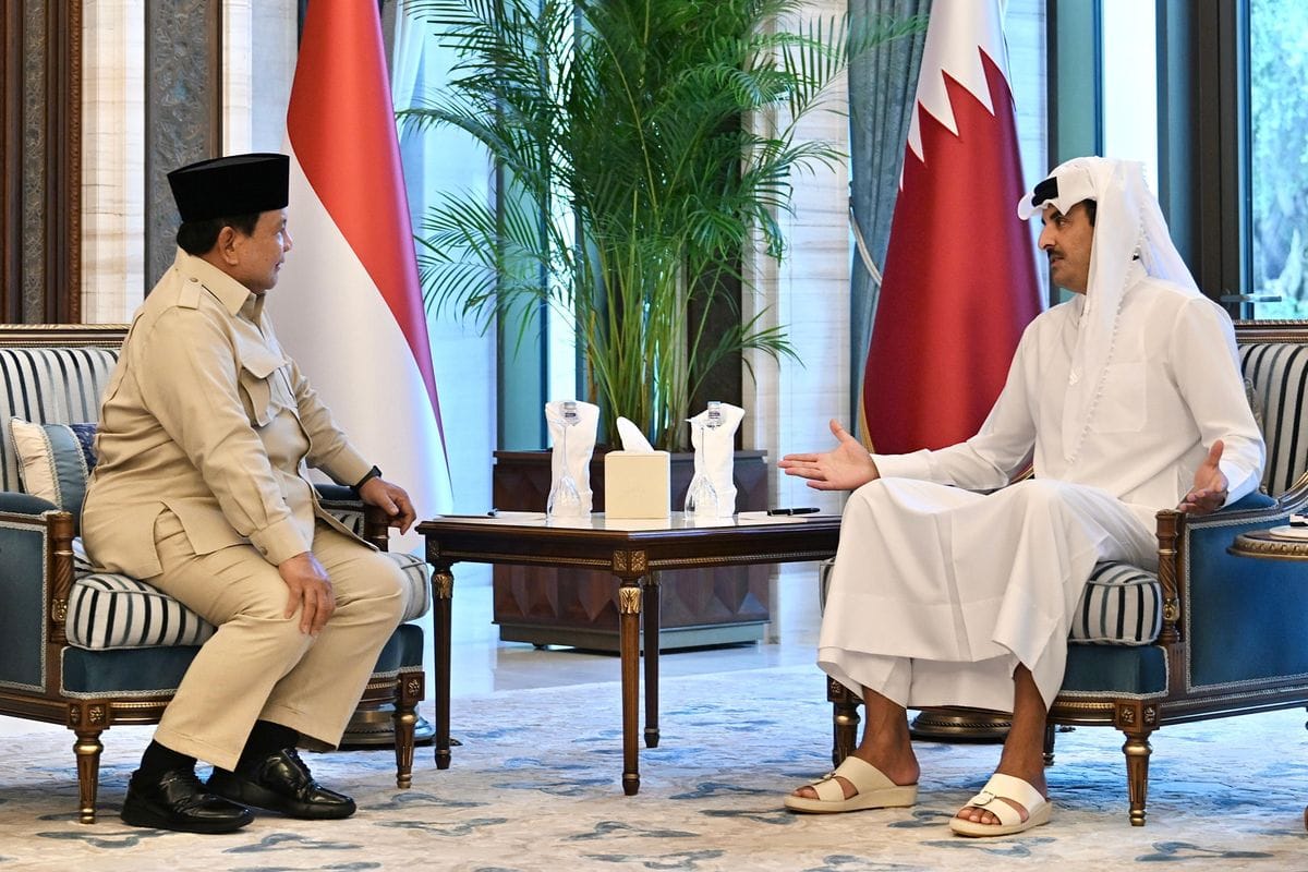 Prabowo Bertemu Emir Qatar, Sampaikan Simpati atas Serangan di Doha