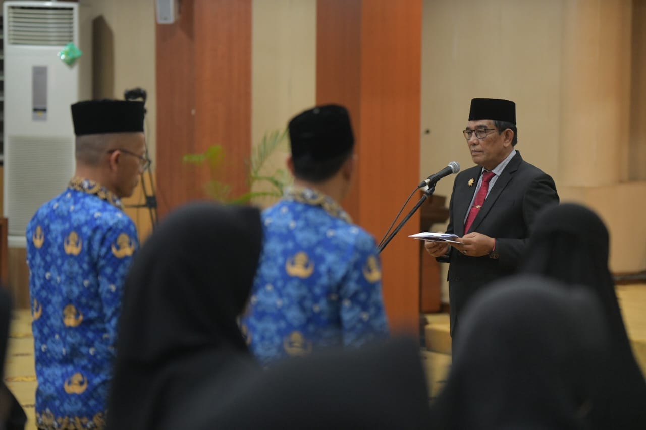 Pemerintah Aceh Rombak Struktur, 610 Pejabat Resmi Dikukuhkan