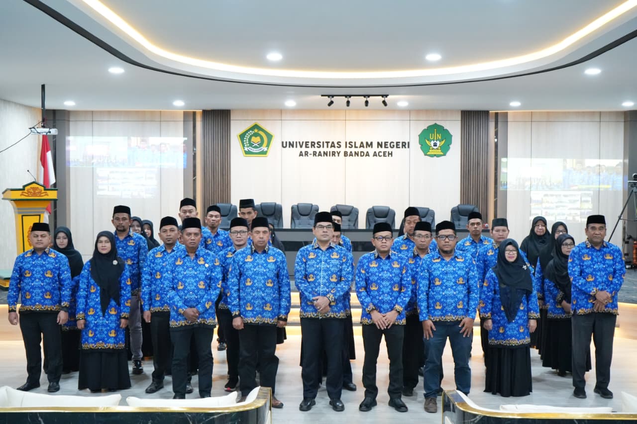 38 ASN UIN Ar-Raniry Dikukuhkan jadi Pengurus KORPRI