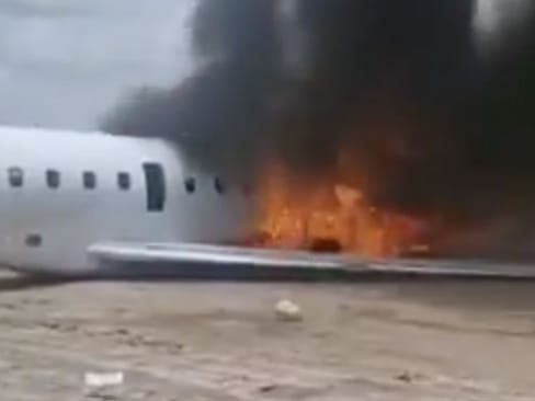 ‎Pesawat Menteri dan Rombongan Terbakar saat Mendarat di Kolwezi