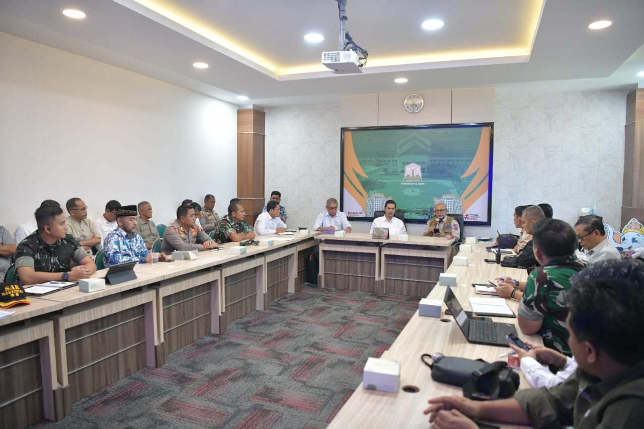 Pemerintah Aceh gelar Rapat Darurat, Prioritaskan Evakuasi dan Distribusi Logistik Korban Banjir-Longsor