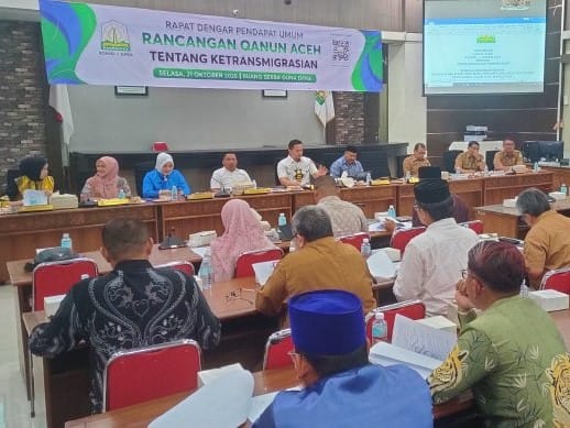 DPRA Gelar RDPU Bahas Rancangan Qanun Transmigrasi Aceh