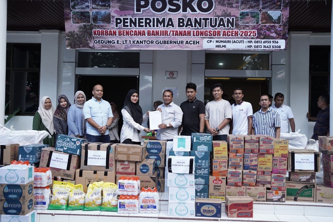 Disbudpar Aceh Salurkan Donasi untuk Korban Banjir dan Longsor