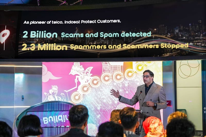 Enam bulan sejak diluncurkan, fitur Anti-Spam dan Anti-Scam Indosat berhasil mendeteksi lebih dari 2 miliar panggilan, pesan, dan tautan berisiko spam serta scam. FOTO/IOH.