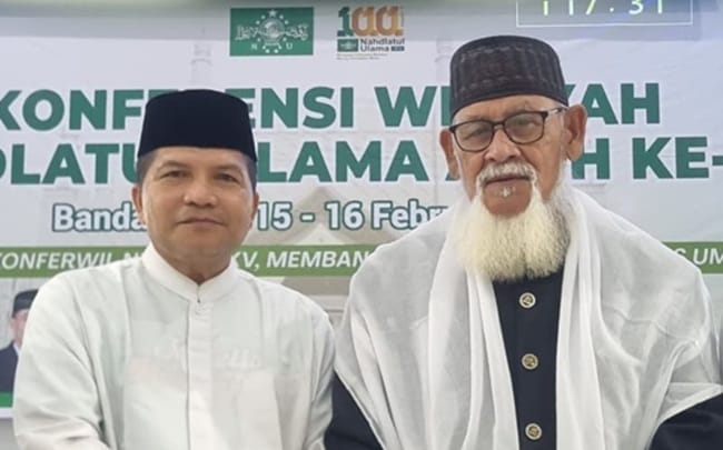 Tgk H Nuruzzahri Yahya (kanan) dan Tgk H Faisal Ali M.Pd. FOTO/Istimewa.