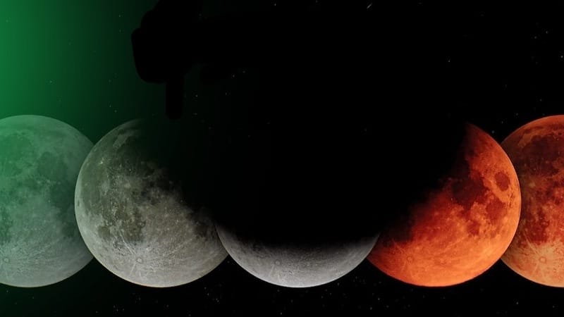 Ilustrasi gerhana bulan total. FOTO/Repro.