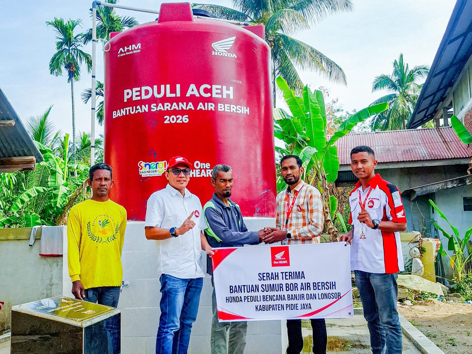 AHM dan Capella Honda Bangun Sarana Air Bersih untuk Warga Pidie Jaya