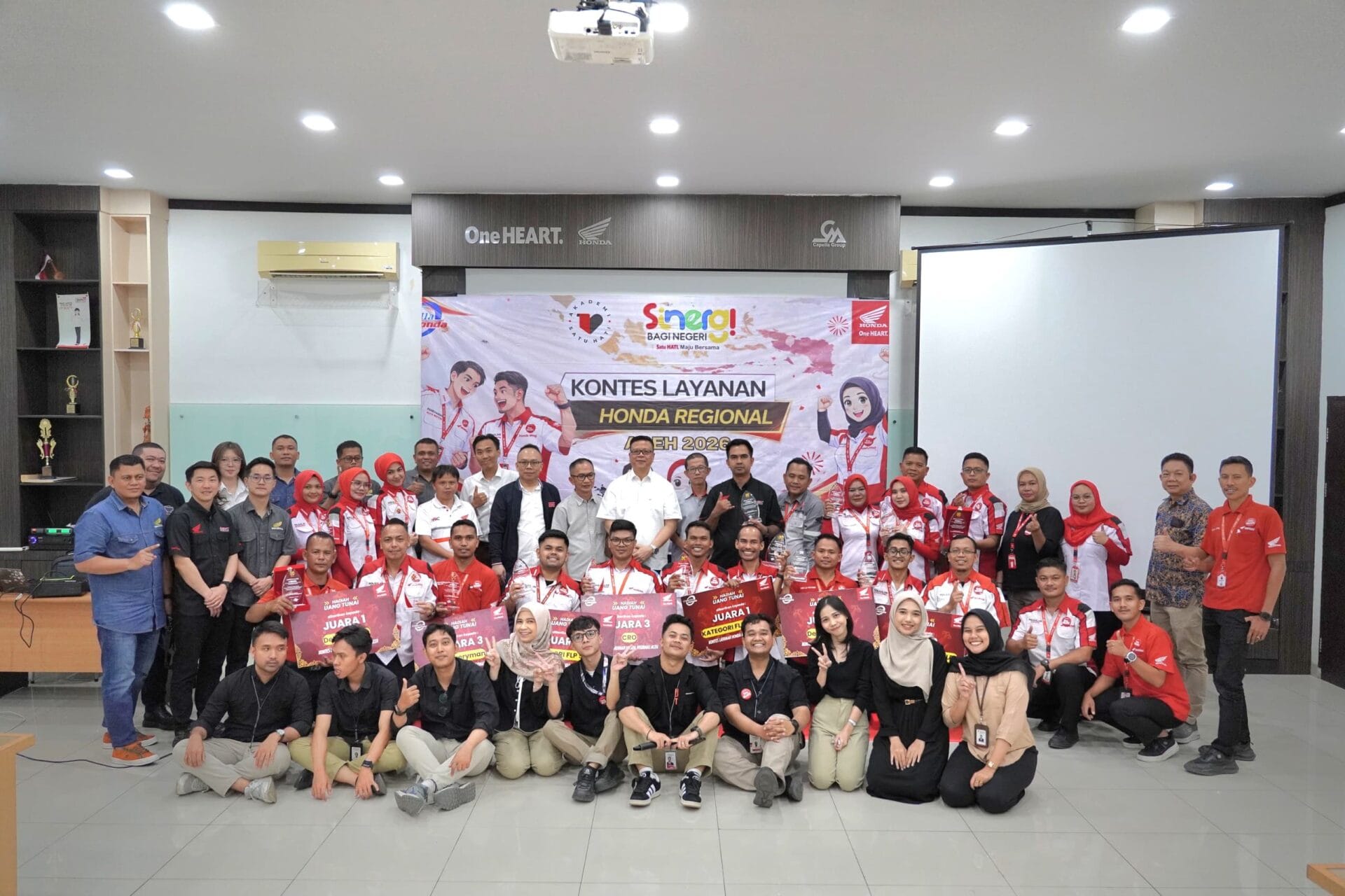 Ini Daftar Juara Kontes Layanan Honda Regional yang Digelar Capella Honda Aceh