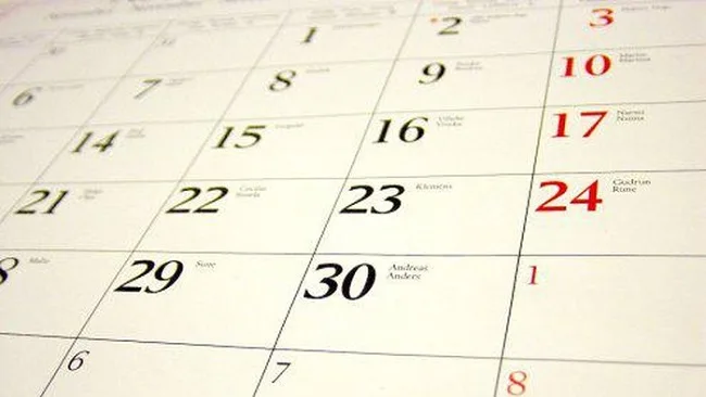 Ilustrasi kalender (Foto: detikcom/thinkstock) Ilustrasi kalender (Foto: detikcom/thinkstock)