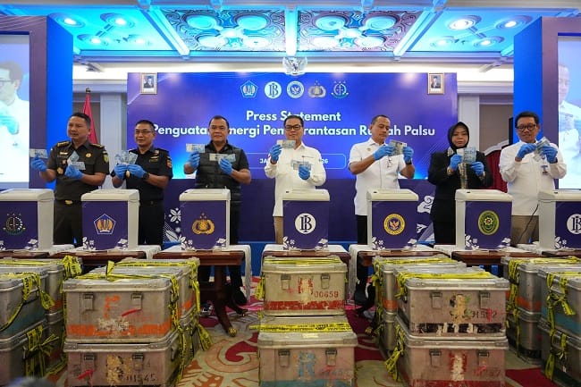Bank Indonesia, Bareskrim Polri, Botasupal Tegaskan Komitmen Pemberantasan Rupiah Palsu. FOTO/bi.go.id