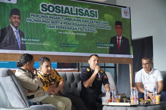 Kolaborasi Bea Cukai Langsa dan Balai Gakkum Kehutanan Wilayah Sumatera, Edukasi Masyarakat Cegah Perdagangan dan Peredaran Ilegal Tumbuhan dan Satwa Liar (TSL) Dilindungi Kolaborasi Bea Cukai Langsa dan Balai Gakkum Kehutanan Wilayah Sumatera, Edukasi Masyarakat Cegah Perdagangan dan Peredaran Ilegal Tumbuhan dan Satwa Liar (TSL) Dilindungi