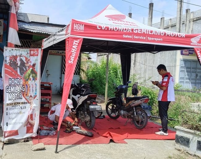 Bawaslu Kabupaten Aceh Utara menjalin kerja sama dengan AHASS Honda Gemilang Motor melalui program 