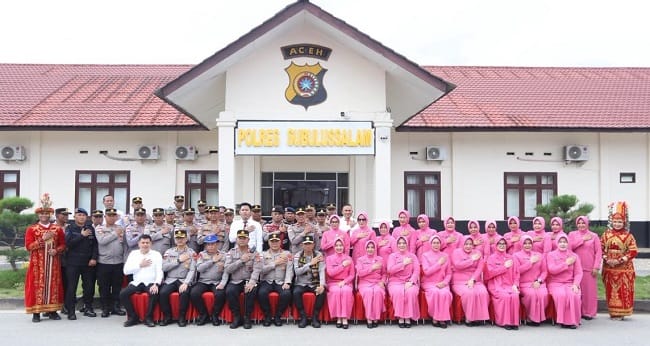 Kapolda Aceh Irjen Pol. Drs. Marzuki Ali Basyah, M. M, melaksanakan kunjungan kerja Ke Polres Subussalam.