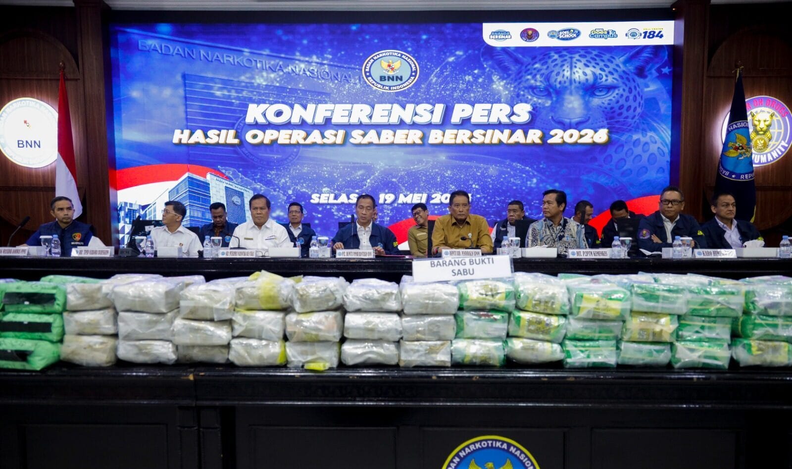 BNN Ungkap Sejumlah Kasus Narkoba, Barang Bukti Rp211,4 Miliar Disita