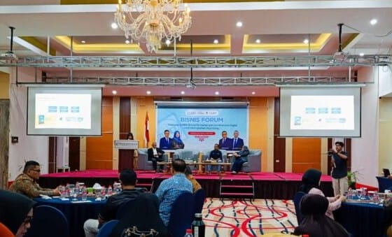 Forum Bisnis yang dilaksanakan DPP APINDO Aceh di Permata Hati Hotel, Banda Aceh, Kamis (21/5/2026). Kegiatan ini diikuti ratusan pelaku UMKM dari berbagai daerah di Aceh.