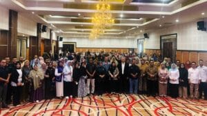 DPP Asosiasi Pengusaha Indonesia APINDO Aceh menggelar Business Forum dengan tema Kolaborasi UMKM Sinergi Pendampingan dan Akselerasi Digital untuk Meningkatkan Daya Saing di Grand Hotel Permata Hati Banda Aceh, Kamis (21/5/2026). FOTO/Literatif/ZM