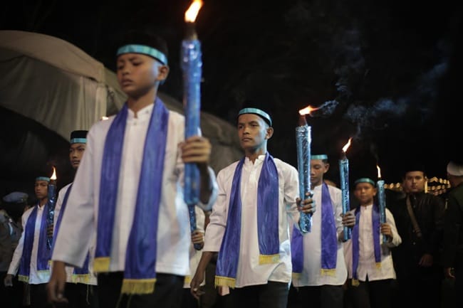 Peserta Pawai Takbir Keliling Idul Adha 1447 H/2026 M. FOTO/Humas Aceh Peserta Pawai Takbir Keliling Idul Adha 1447 H/2026 M. FOTO/Humas Aceh