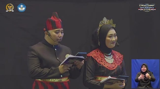 MC Lomba Cerdas Cermat (LCC) Empat Pilar MPR RI 2026 - Provinsi Kalimantan Barat. (YouTube MPRGOID)