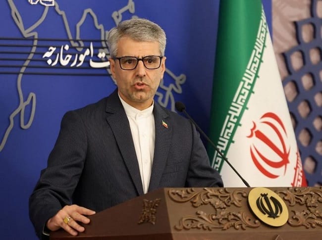 Juru bicara Kementerian Luar Negeri Iran Esmaeil Baghaei (dok. ATTA KENARE/AFP)