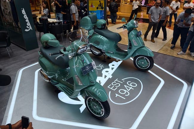 Vespa 80th Anniversary resmi meluncur di Indonesia(KOMPAS.com/FATHAN) Vespa 80th Anniversary resmi meluncur di Indonesia(KOMPAS.com/FATHAN)