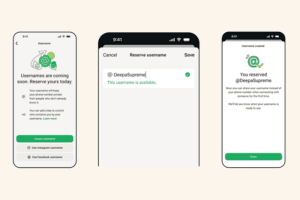  Pengguna dapat mulai memesan username melalui menu Settings Account Username di aplikasi WhatsApp versi terbaru. (WhatsApp)