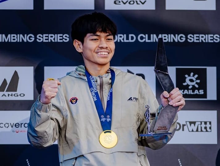 Putra Tri Ramadani Atlet panjat tebing Indonesia, Putra Tri Ramadani. Foto: Instagram @worldclimbingseriesprague