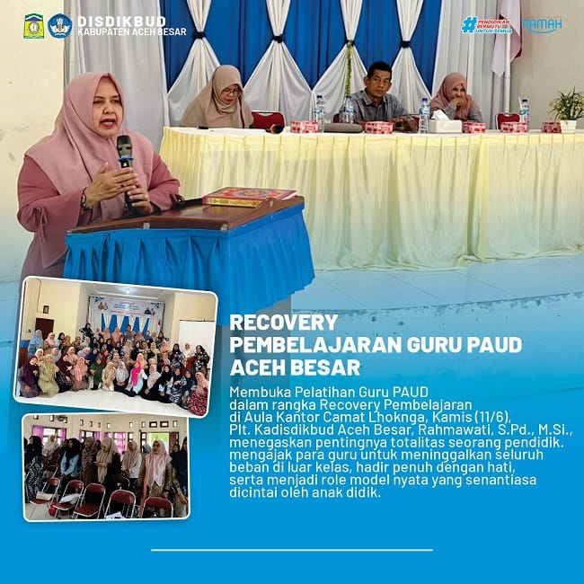Ketua TP PKK Aceh Besar Hj Rita Mayasari, menyampaikan arahannya pada rapat rutin TP PKK Aceh Besar di Gedung Sekretariat PKK Aceh Besar, Gampong Lam Ilie Teungoh, Kecamatan Indrapuri, Kabupaten Aceh Besar, Rabu (10/6/2026). FOTO/ MC ACEH BESAR Ketua TP PKK Aceh Besar Hj Rita Mayasari, menyampaikan arahannya pada rapat rutin TP PKK Aceh Besar di Gedung Sekretariat PKK Aceh Besar, Gampong Lam Ilie Teungoh, Kecamatan Indrapuri, Kabupaten Aceh Besar, Rabu (10/6/2026). FOTO/ MC ACEH BESAR