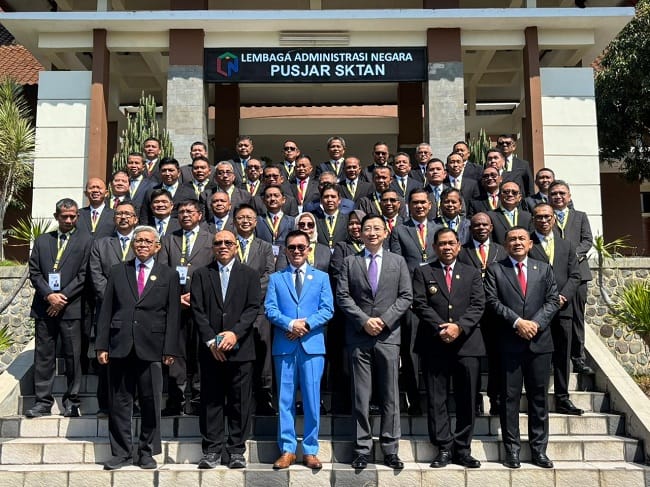 IKUT PELATIHAN NASIONAL – Sekda Aceh, Muhammad Nasir, mengikuti PKN Tingkat I Angkatan LXVIII Tahun 2026 yang diselenggarakan Lembaga Administrasi Negara (LAN) RI di Sumedang, Jawa Barat, Senin (29/6/2026).