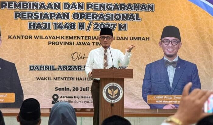 Wakil Menteri Haji dan Umrah (Wamenhaj), Dahnil Anzar Simanjuntak Wakil Menteri Haji dan Umrah (Wamenhaj), Dahnil Anzar Simanjuntak. Foto: Dok. Kemenhaj