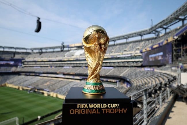 Final Piala Dunia 2026 sajikan Spanyol vs Argentina di New York New Jersey Stadium, AS pada Senin (20/7) pukul 02.00 WIB dini hari (FIFA via Getty Images/Jordan Bank - FIFA) Final Piala Dunia 2026 sajikan Spanyol vs Argentina di New York New Jersey Stadium, AS pada Senin (20/7) pukul 02.00 WIB dini hari (FIFA via Getty Images/Jordan Bank - FIFA)