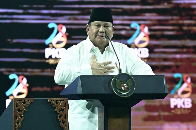 Presiden Prabowo Subianto dalam Harlah ke-28 PKB di JCC Senayan, Jakarta, Kamis (23/7/2026) malam. (Dok. Sekretariat Presiden) Presiden Prabowo Subianto dalam Harlah ke-28 PKB di JCC Senayan, Jakarta, Kamis (23/7/2026) malam. (Dok. Sekretariat Presiden)