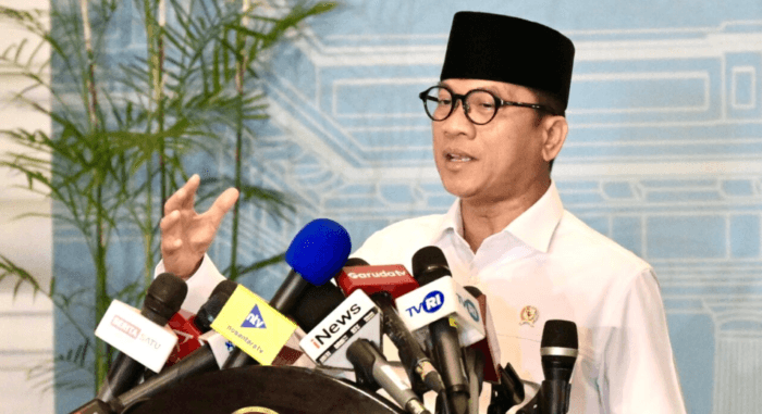 Menteri Desa dan Pembangunan Daerah Tertinggal (Mendes PDT) Yandri Susanto. Foto: BPMI Setpres Menteri Desa dan Pembangunan Daerah Tertinggal (Mendes PDT) Yandri Susanto. Foto: BPMI Setpres