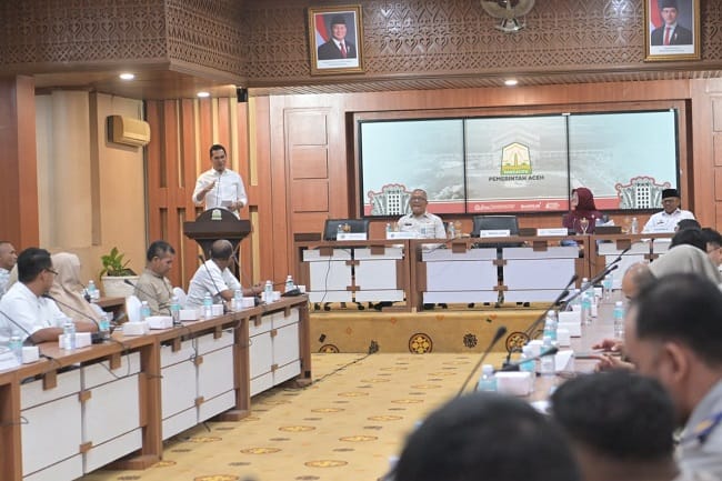 Sekda M Nasir secara resmi membuka Bimbingan Teknis Penilaian Maladministrasi Penyelenggaraan Pelayanan Publik Tahun 2026, Rabu (29/7/2026). Foto : Dok Biro Adpim.