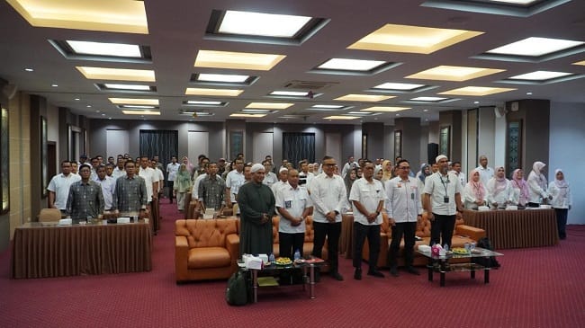 GELAR SEMINAR - Himpunan Profesional Pengelola Sumber Daya Air (HIMPESDA) Aceh menggelar seminar di Aula Dinas Pengairan Aceh, Banda Aceh, Kamis (30/7/2026).