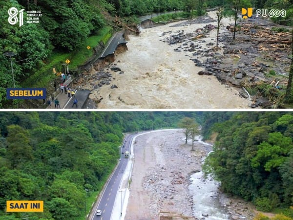 Kementerian PU Rampungkan Penanganan Lembah Anai di Sumatera Barat