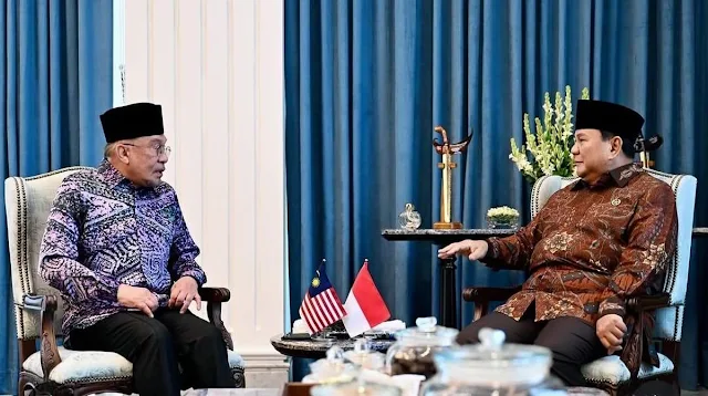 Presiden Prabowo Subianto menerima kunjungan PM Malaysia Anwar Ibrahim di Istana Merdeka, Jakarta, dalam rangka mempererat hubungan bilateral serta membahas berbagai isu regional dan ekonomi. FOTO/IST Presiden Prabowo Subianto menerima kunjungan PM Malaysia Anwar Ibrahim di Istana Merdeka, Jakarta, dalam rangka mempererat hubungan bilateral serta membahas berbagai isu regional dan ekonomi. FOTO/IST