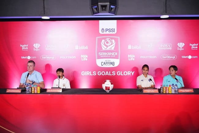 Timnas Putri U16 Garuda Pertiwi menghadapi Thailand pada final Srikandi Merdeka Cup 2026, Minggu (23/8/2026),.(dok. Srikandi Merdeka Cup 2026)