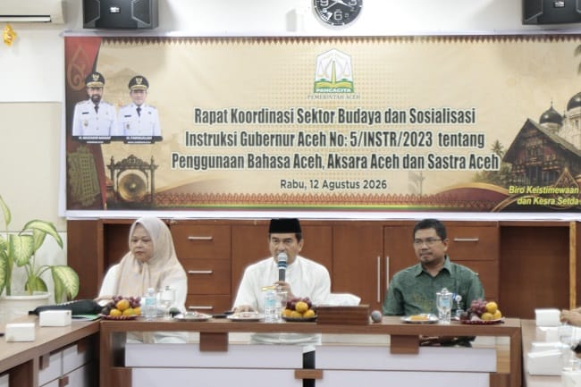 Pemerintah Aceh Gelar Rakor Budaya, Ajak Masyarakat Tingkatkan Penggunaan Bahasa dan Aksara Aceh