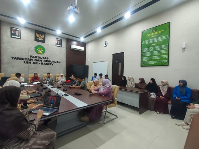 Fakultas Tarbiyah dan Keguruan (FTK) UIN Ar-Raniry Banda Aceh menerima kunjungan perwakilan Fatih Bilingual School dalam rangka sosialisasi Program Academy of Future Teachers (AFT), Kamis (13/8/2026). Fakultas Tarbiyah dan Keguruan (FTK) UIN Ar-Raniry Banda Aceh menerima kunjungan perwakilan Fatih Bilingual School dalam rangka sosialisasi Program Academy of Future Teachers (AFT), Kamis (13/8/2026).