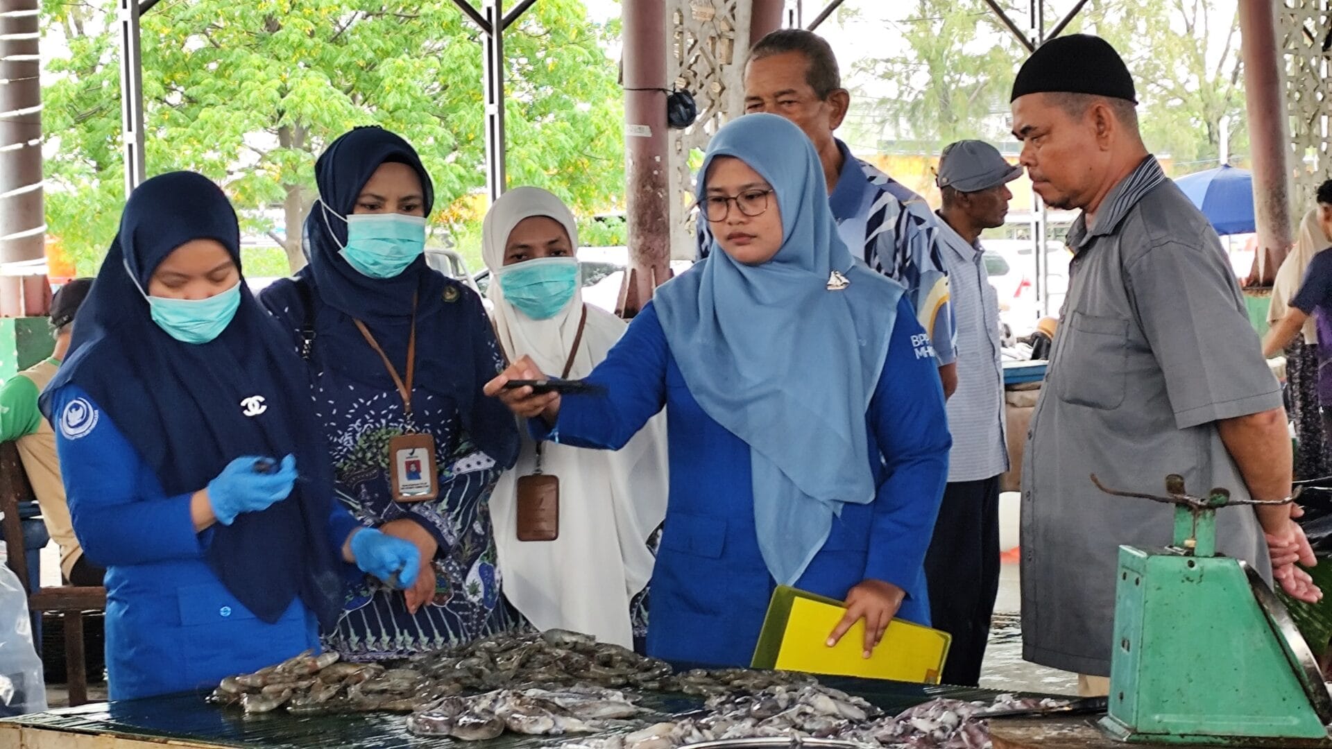 Sinergi Jaga Pangan, BBPOM Aceh dan BPPMHKP Perkuat Pengawasan di Pasar Foto: Istimewa