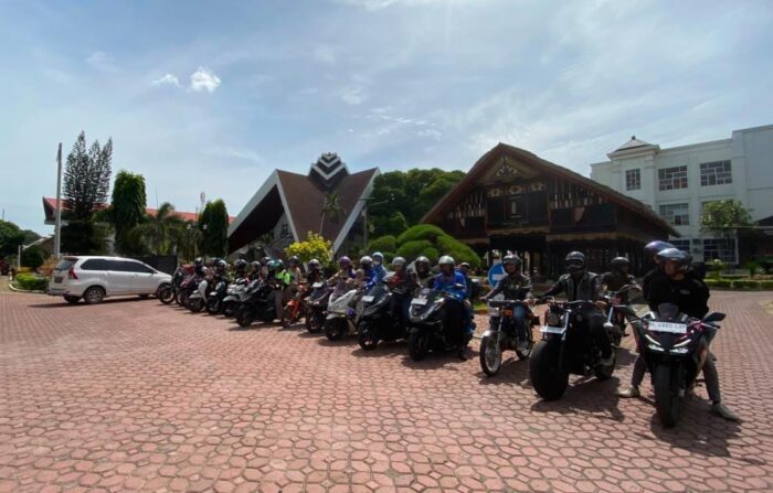Honda Community Convoy Merdeka Semarakkan HUT ke-81 RI di Banda Aceh