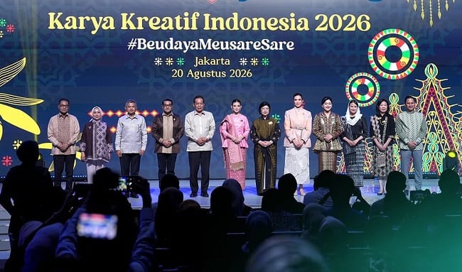 Sejumlah UMKM Aceh menampilkan produk unggulan berbasis kekayaan lokal pada ajang Karya Kreatif Indonesia (KKI) 2026 di Hall A dan B JICC, Jakarta.