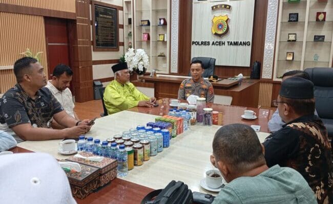MPD Aceh Tamiang Silaturahmi dengan Kapolres, Perkuat Karakter Peserta Didik