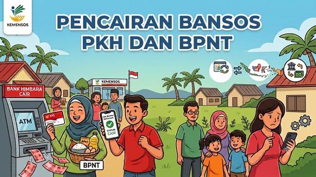 Ilustrasi bansos PKH BPNT Agustus 2026. (Foto: Gemini AI Ilustrasi) Ilustrasi bansos PKH BPNT Agustus 2026. (Foto: Gemini AI Ilustrasi)
