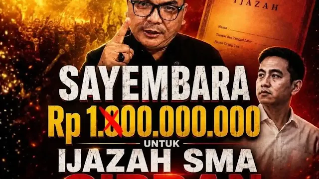 Guru Besar Hukum Tata Negara Denny Indrayana membuat sayembara dengan hadiah Rp100 juta bagi siapa saja yang dapat menunjukkan ijazah asli SMA atau sederajat milik Gibran. (Foto Poster unggahan Denny Indrayana di X) Guru Besar Hukum Tata Negara Denny Indrayana membuat sayembara dengan hadiah Rp100 juta bagi siapa saja yang dapat menunjukkan ijazah asli SMA atau sederajat milik Gibran. (Foto Poster unggahan Denny Indrayana di X)