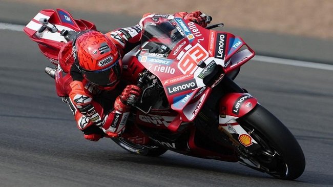 Marc Marquez menang Sprint Race MotoGP Aragon 2026. Foto: REUTERS/Paul Childs Marc Marquez menang Sprint Race MotoGP Aragon 2026. Foto: REUTERS/Paul Childs