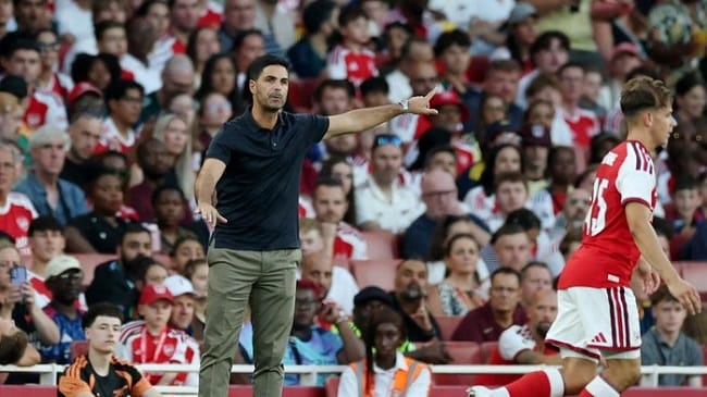 Manajer Arsenal Mikel Arteta menilai harga pemain sekarang kemahalan. (Action Images via Reuters/Paul Childs) Manajer Arsenal Mikel Arteta menilai harga pemain sekarang kemahalan. (Action Images via Reuters/Paul Childs)