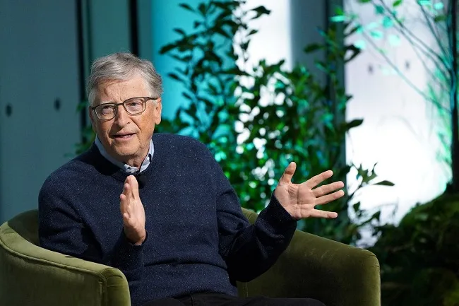 Bill Gates saat tampil dalam acara The New York Times Climate Forward Summit 2023 di The Times Center, New York City, 21 September 2023.(GETTY IMAGES/BENNETT RAGLIN via AFP) Bill Gates saat tampil dalam acara The New York Times Climate Forward Summit 2023 di The Times Center, New York City, 21 September 2023.(GETTY IMAGES/BENNETT RAGLIN via AFP)