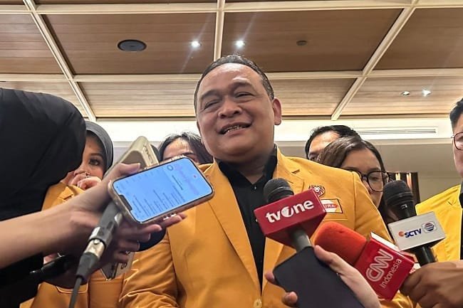 Sekretaris Jenderal DPP Partai Hanura Benny Ramdhani saat ditemui di Harlah GKSR di Grand Hyatt, Jakarta Pusat, Sabtu (26/9/2026). (KOMPAS.com/BAHARUDIN AL FARISI) Sekretaris Jenderal DPP Partai Hanura Benny Ramdhani saat ditemui di Harlah GKSR di Grand Hyatt, Jakarta Pusat, Sabtu (26/9/2026). (KOMPAS.com/BAHARUDIN AL FARISI)